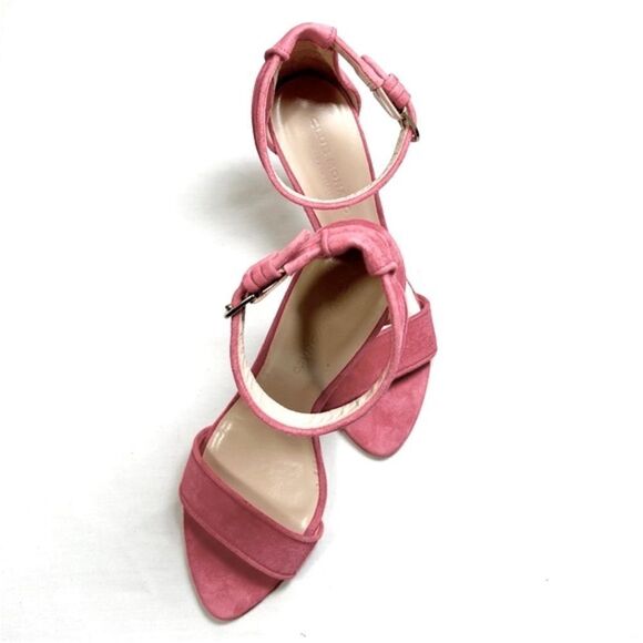 NWOT Club Monaco Suede Open-Toe Stilettos - Picture 3 of 7